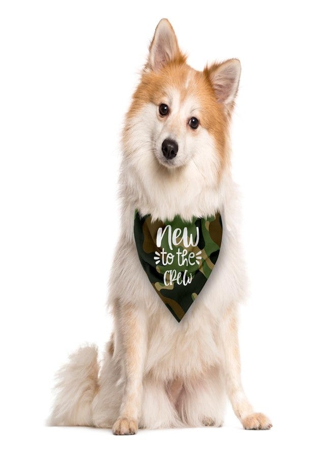 ZPPRJF New to The Crew Funny Cute Triangle Scarf, Camo Gift for Dog Lover, Small to Large Dogs (D58) - Image 2